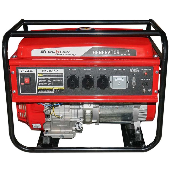 Generator benzina 7.5kW Breckner Germany 17CP 220V 3 prize 25L Factura TVA Garantie 2750 RON