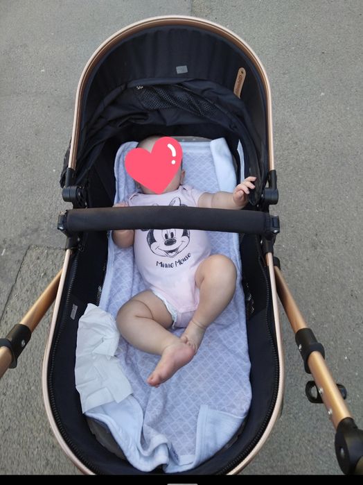 Cărucior bebe 3 în 1 + cadou