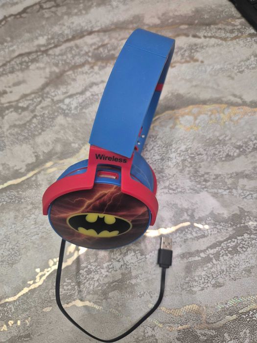 Детски слушалки с батерия батман лого