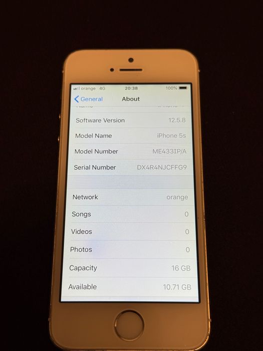 iPhone 5s Gold 16GB