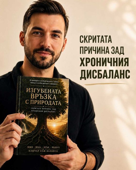 „Изгубената връзка с природата“  Книга за връзката между човека, начина ни на живот и природата