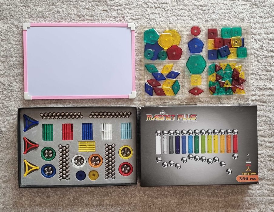 Joc constructie cu magneti, Bile magnetice 356 piese