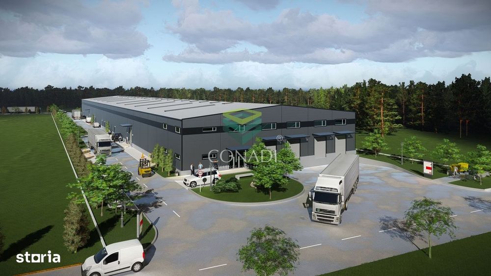Teren de vanzare cu autorizatie pentru 2 hale - Otopeni - 10.000 mp