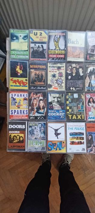 Lot casete audio 100 casete povesti, disco, rock .3,50 lei buc .