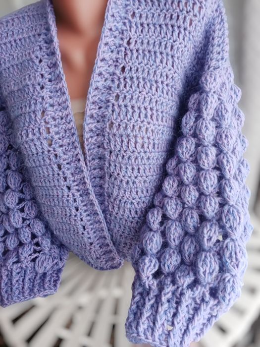 Cardigan violet mărimea S