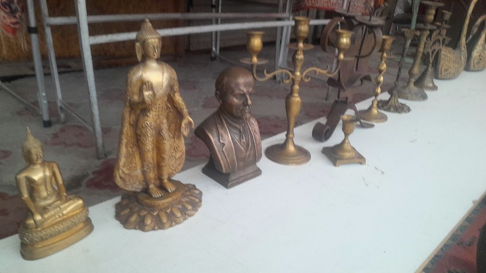 Подсвечник Статуэтки Разные Фарфор Бронзовые