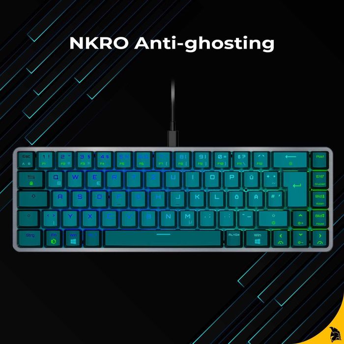 EMPIRE GAMING K241 Tastatură mecanică gaming PC DE QWERTZ,USB-C,MX Red