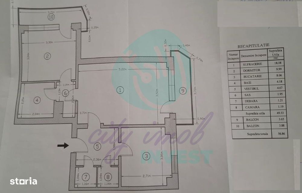 2 camere renovate | Calea Moșilor – Eminescu — fotografia 3