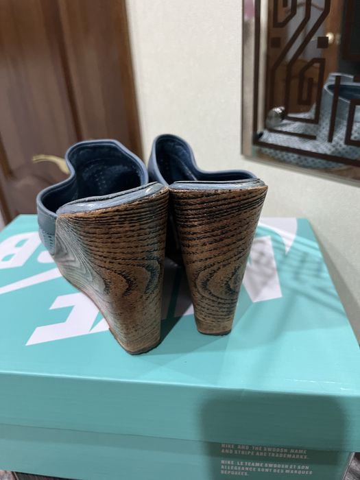 Сабо из натуральной кожи