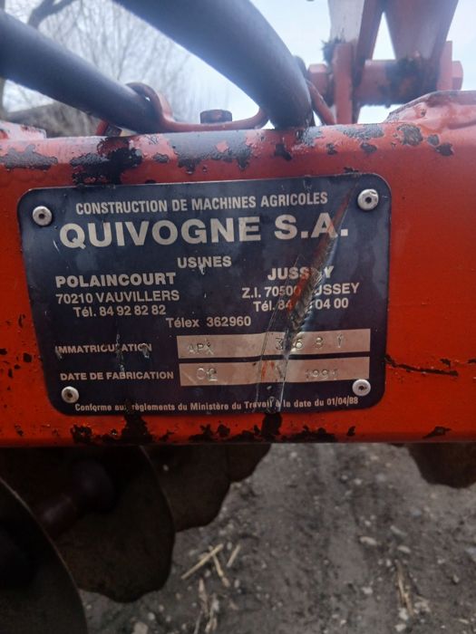 Disc greu x /  9 talere / 3.8 metri lățime