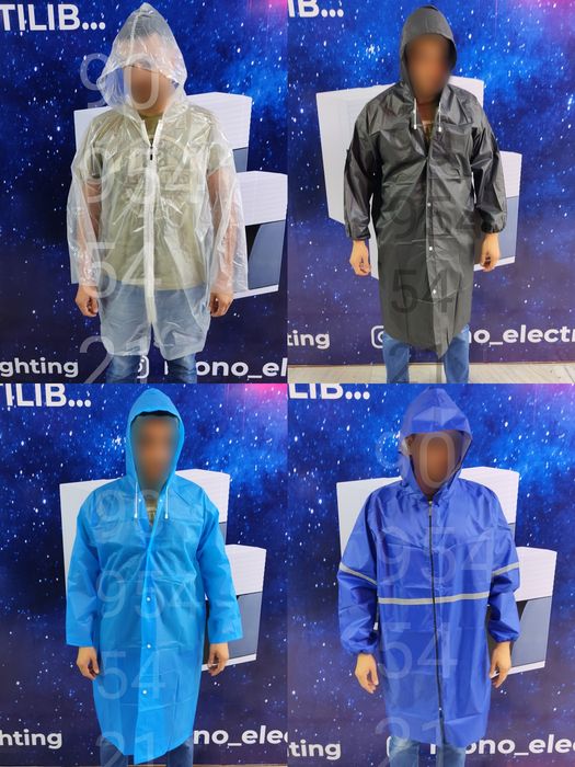 Дождевик плащ многоразовый ёмгир кийими ветровик