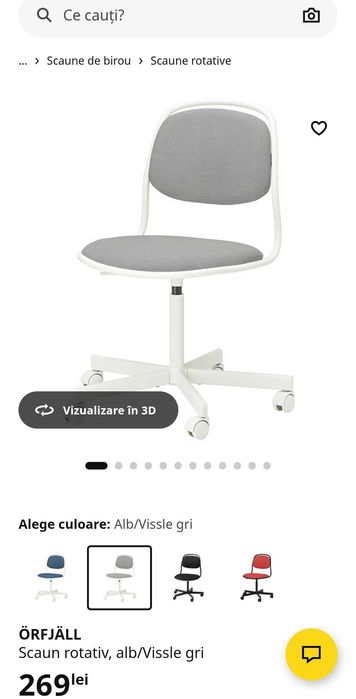 Vand set birou si scaun Ikea