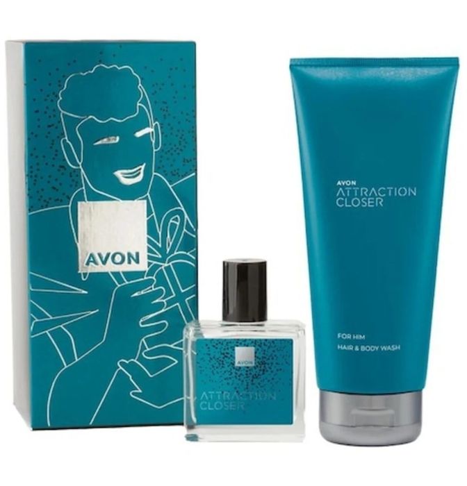 Set cadou Avon Attraction Closer bărbați 2 produse