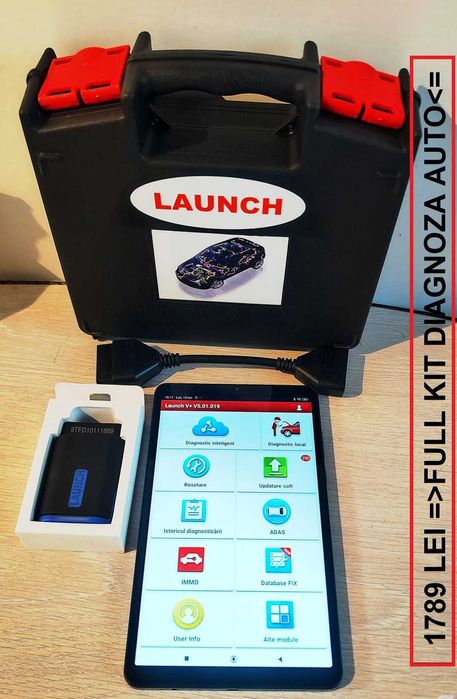 Noul Kit Launch X431 DriveScan V+ Romana, 37 Functii Speciale+Tableta