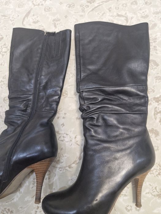 Сапоги осенние черные