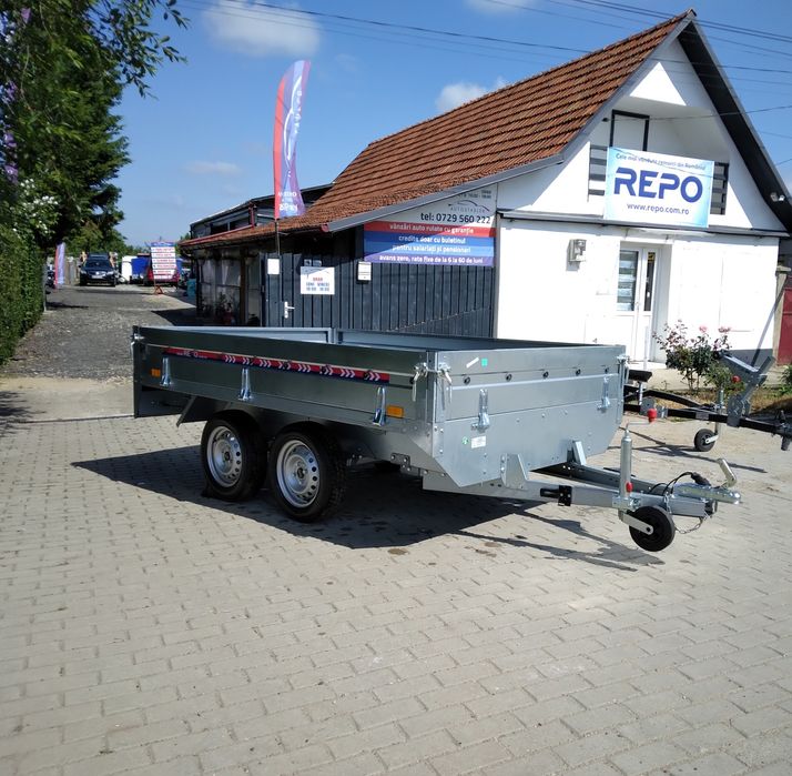 Remorca Repo QSD 2,60x1,60m dublu Ax 750 kg