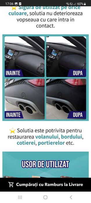 Solutie pentru restaurarea plasticului auto Crystal Coating set de 2