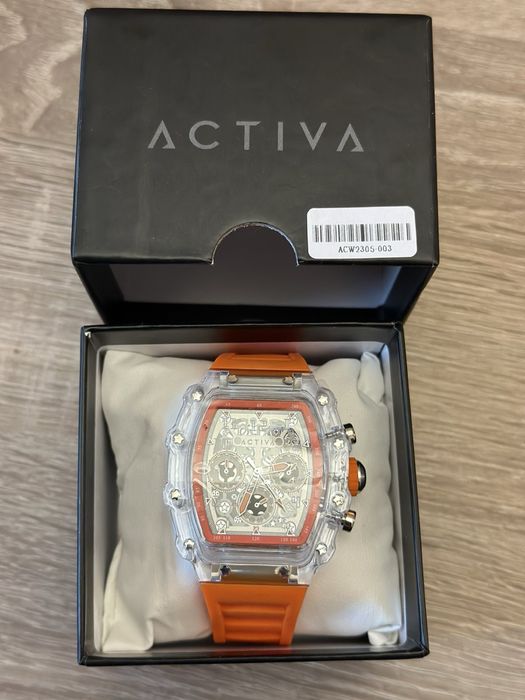 Часовник Activa Fury X Invicta men's watch Skeleton Dial- 44.3mm