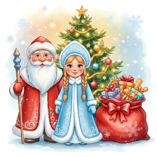 Дед Мороз и Снегурочка