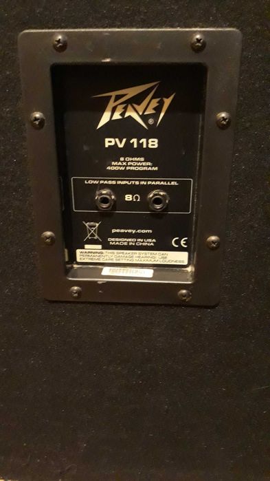Продавам пасивен субуфер Peavey PV 118 Sub - 400W, 18 инчов