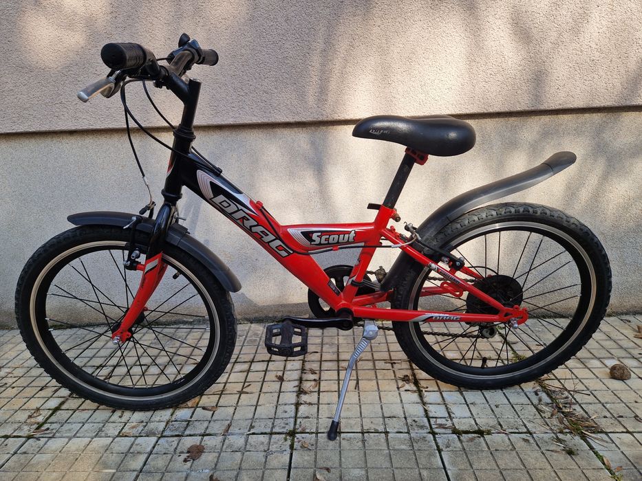 Детско колело 20" Drag Scout, палцова команда, 6 скорости, степенка и