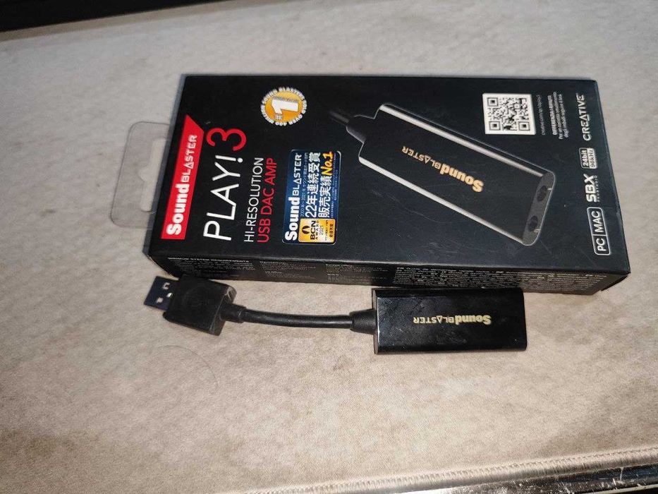 Звуковая карта (ЦАП, Усилитель звука) Sound Blaster PLAY 3!