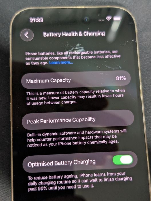 Iphone 14 Pro folosit. 81% baterie