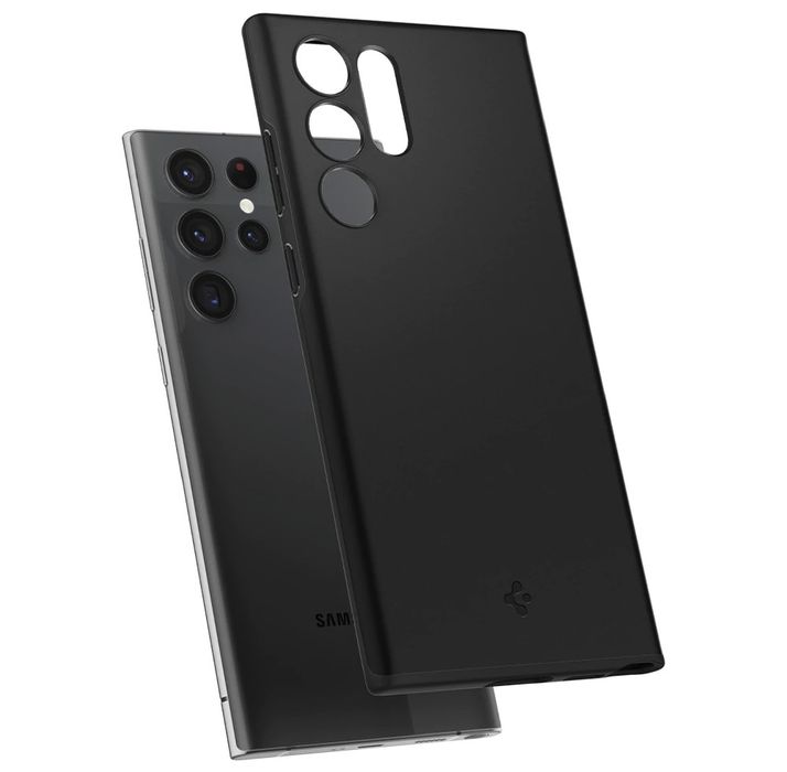 Husa Silicon Samsung S22/S23/S24/S25/S26 PLUS Ultra Slim Neagra Camera
