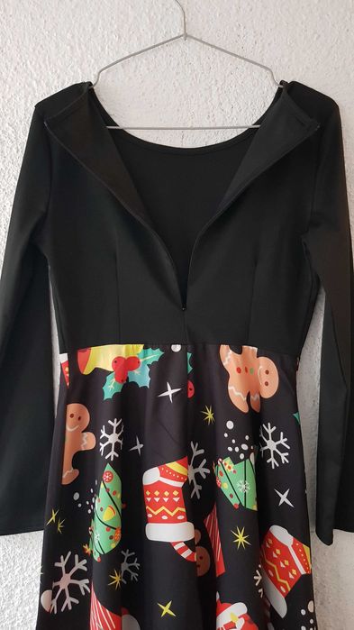 Дамска Коледна рокля размер S - НОВА