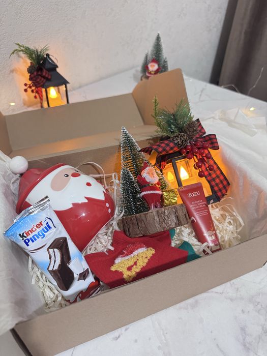 Жаңа жылдық бокс подарочный бокс