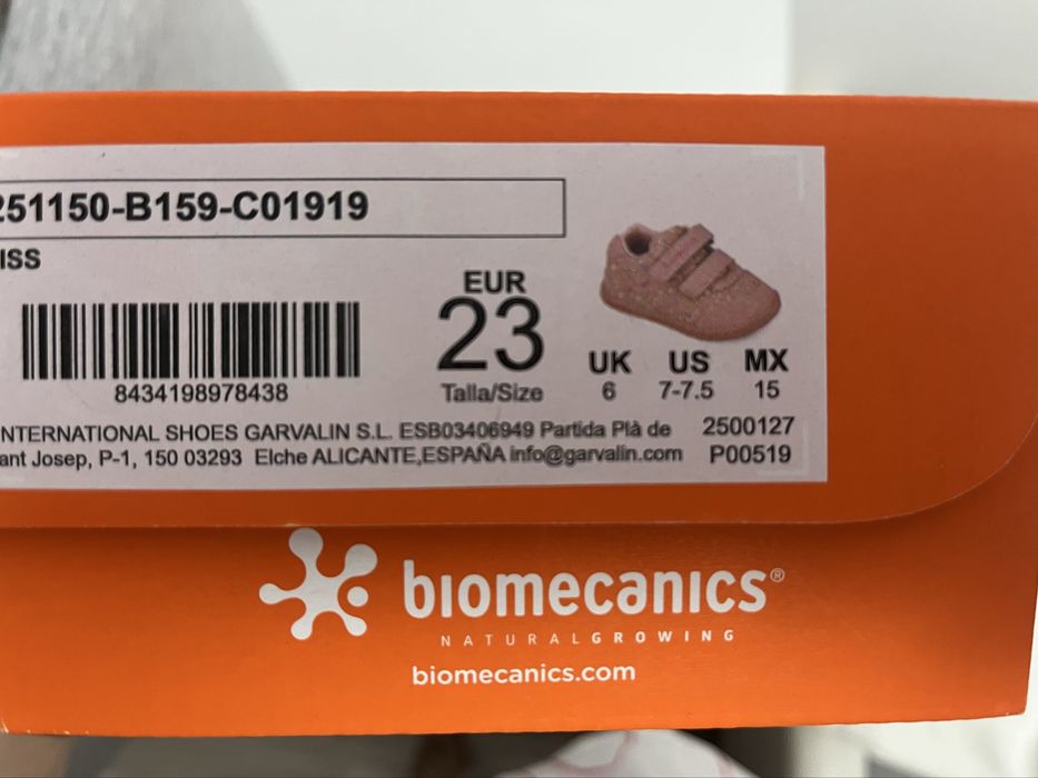 Pantofi fetita Biomecanics, model floral