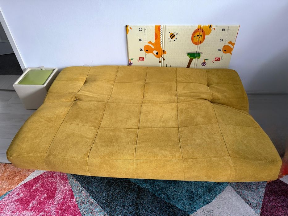 Canapea extensibila, 3 locuri, lada depozitare