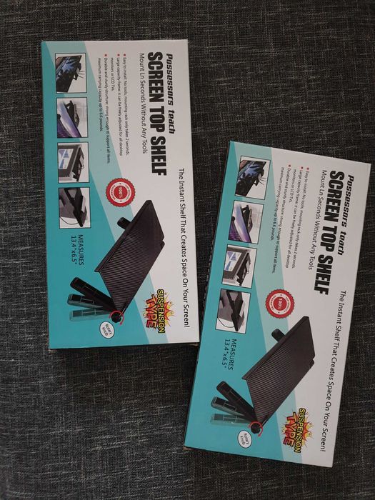 Поставка, рафт, органайзерът за LCD телевизор, мониторScreen Top Shelf