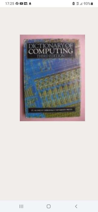 Dictionary of computing/Речник на компютърните термини	  автор	Колектив