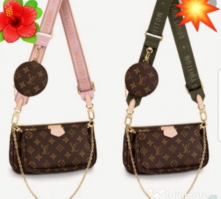 Geanta LV new model 3 în 1,saculet, etichetă