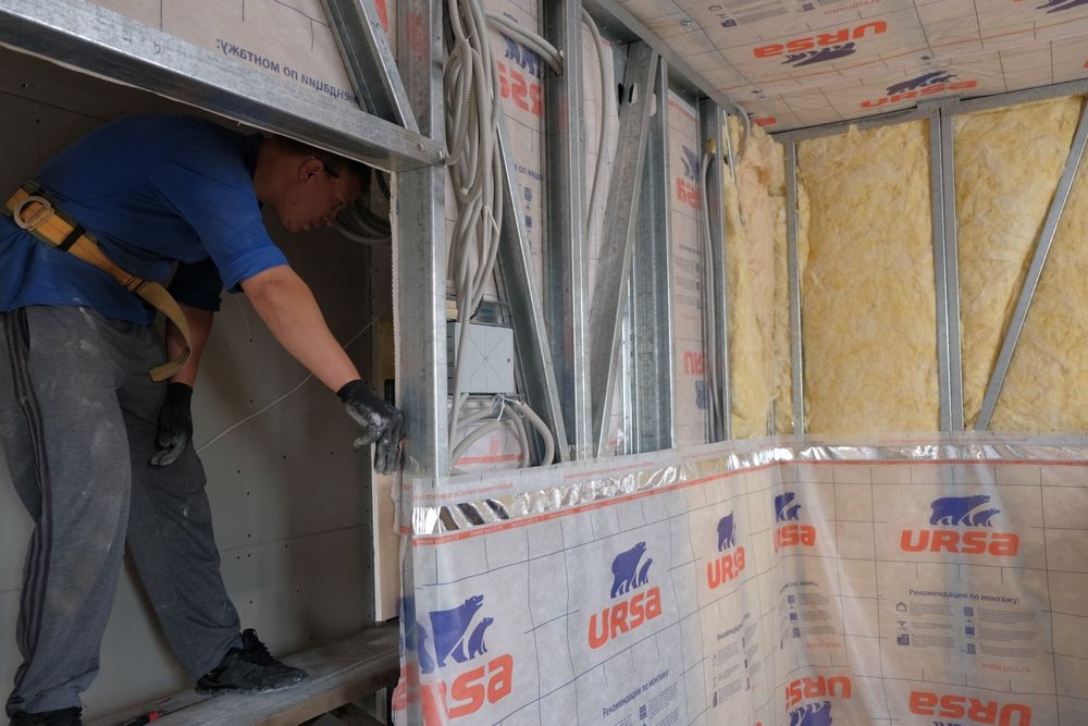 Минвата URSA урса теплоизоляция изовер cтекловата knauf кнауф