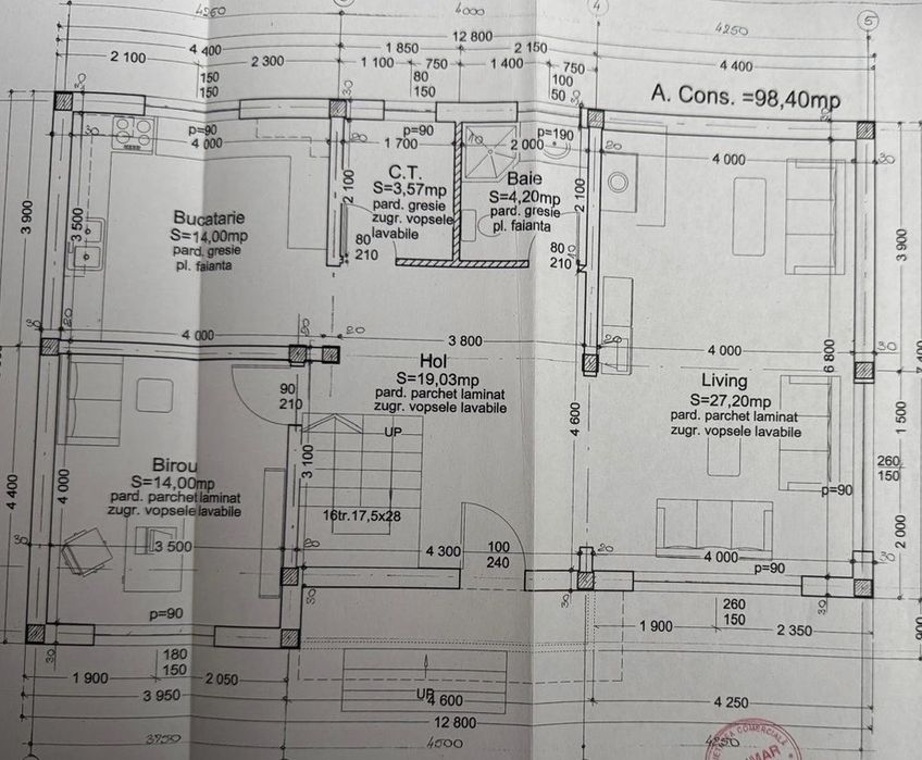 Casă 100 mp + teren 400 mp, Clinceni, la rosu – direct proprietar