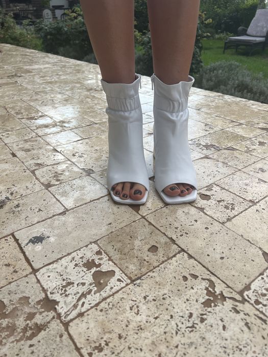Ghete Piele stretch albe