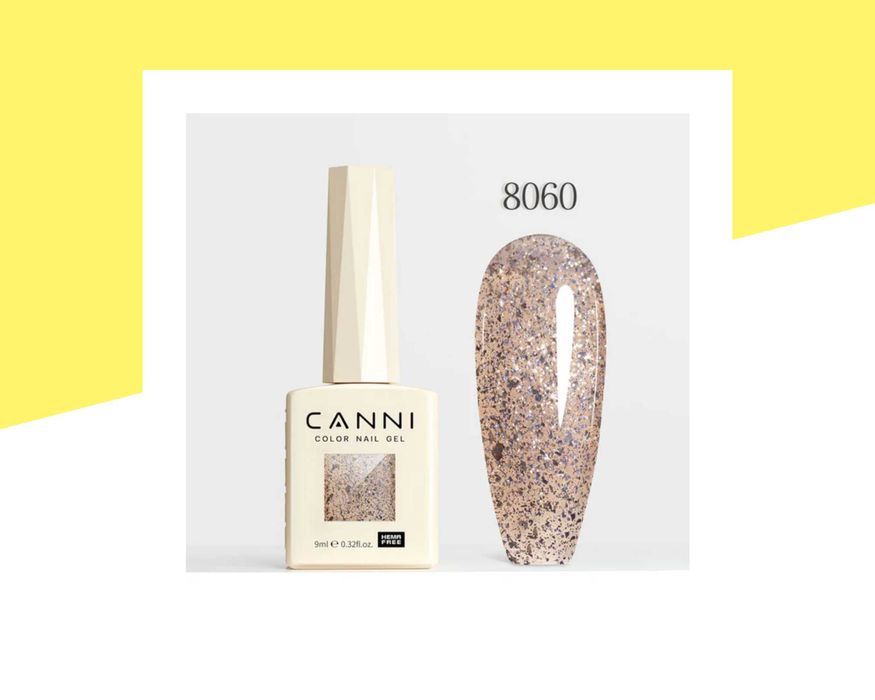Професионален хипоалергенен гел лак серия Diamond Glitter CANNI – 9 мл