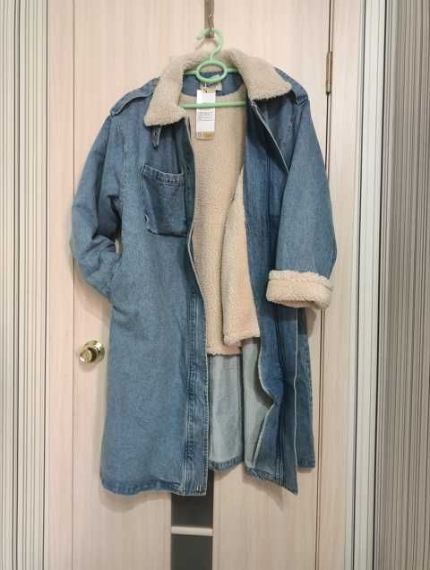 Пальто джинсовое