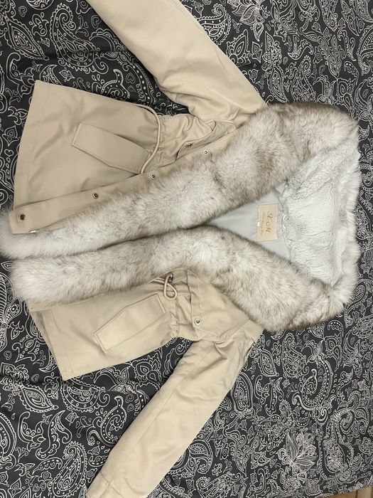 Парка с натуральным мехом