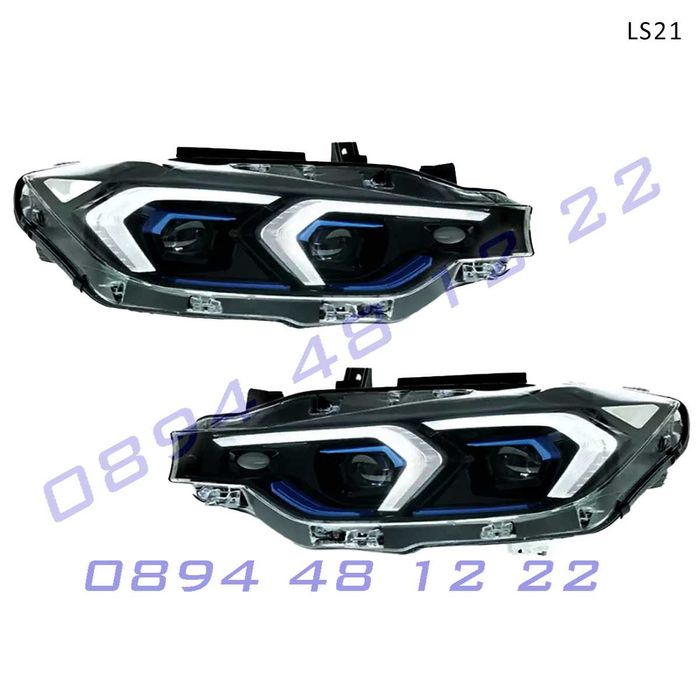 тунинг LED фарове BMW 3 F30 F31 Ксенон 12-18 нова G визия лед бмв ф30