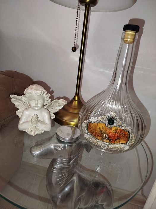 Sticla/decantor shabby chic