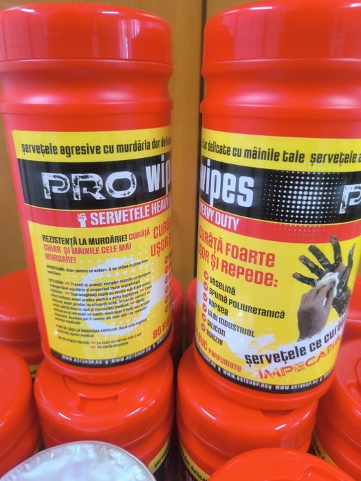 Șervețele PRO WIPES Heavy Duty