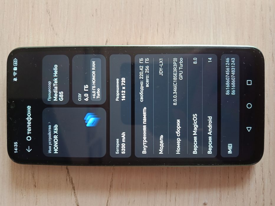 Продам Honor x6b