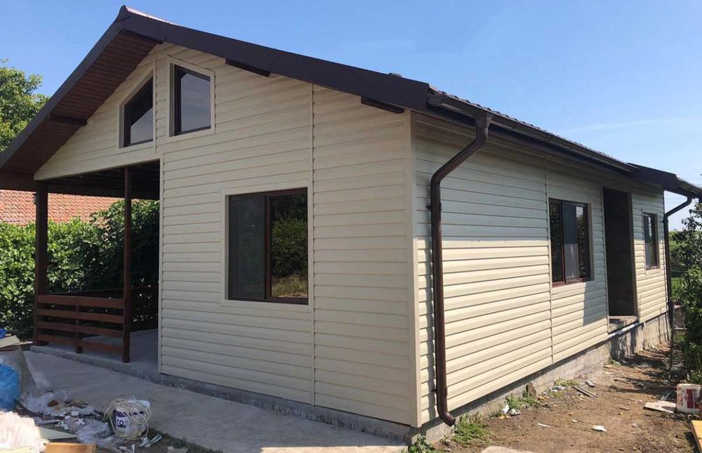 Casa Modulara si Garaje Auto din structura metalica si panou sandwich