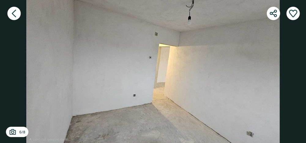 Apartament 2 camere semidecomandat 60 mp