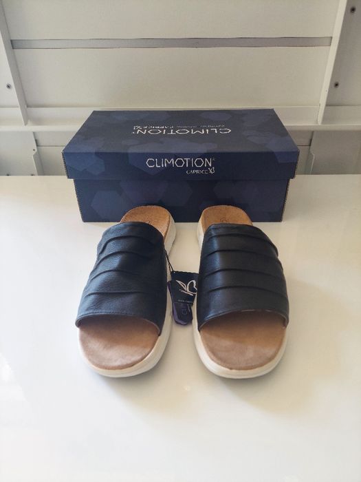 Papuci damă Caprice Climotion piele naturală