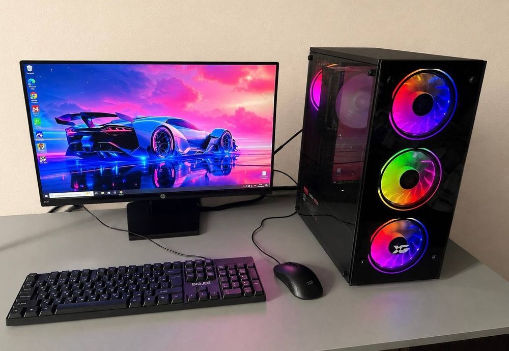 Мощный компьютер 12 ядер 24 потока / RX 580 8GB / SSD с монитором