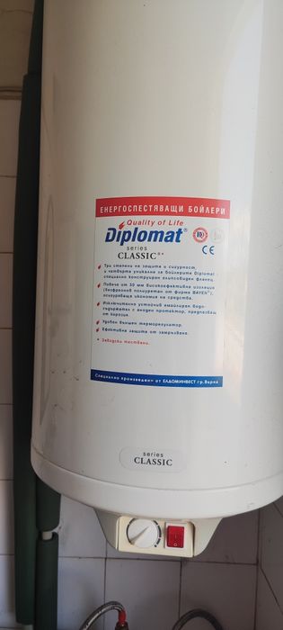 Бойлер 80 л.  Бял Diplomat